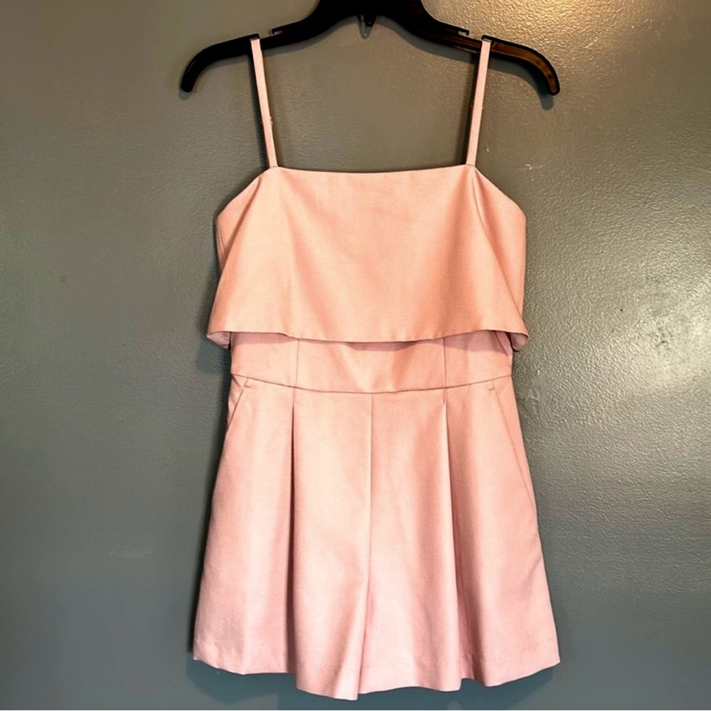 Club Monaco Violet Blush Pink Pique Romper, size 4